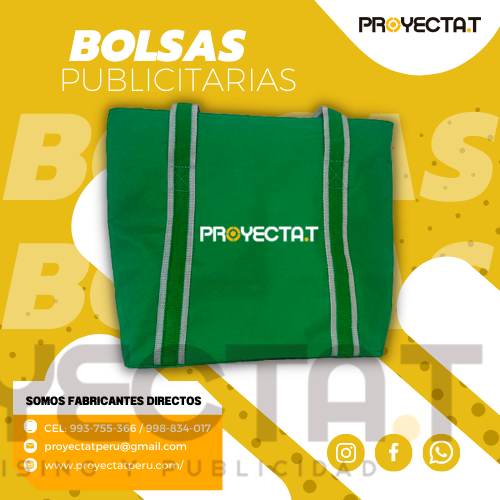 Proyectat Perú - BOLSAS PUBLICITARIAS VERDE