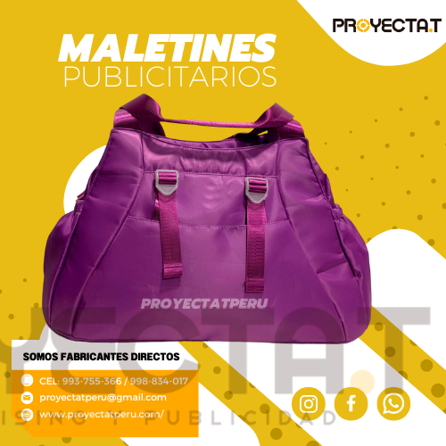 Proyectat Perú - MALETIN DEPORTIVO PUBLICITARIO SATINADO