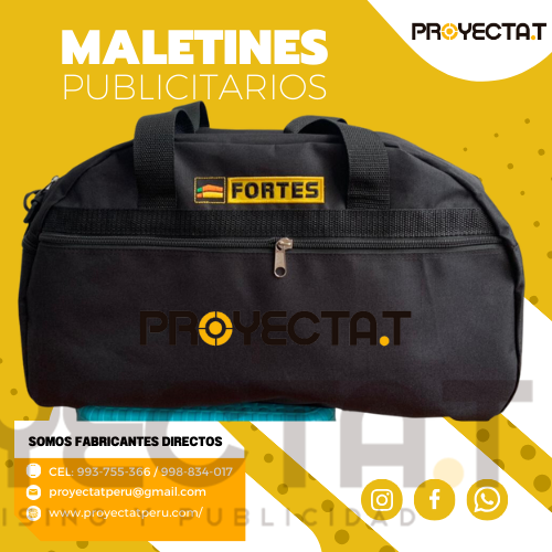 Proyectat Perú - MALETINES DEPORTIVOS PUBLICITARIOS CLASICO