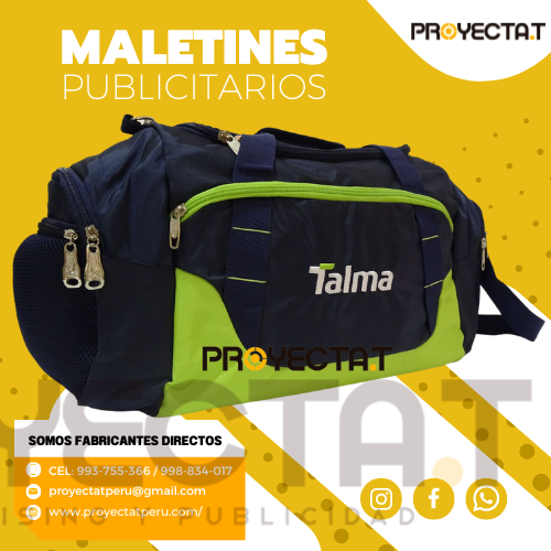 Proyectat Perú - MALETINES PUBLICITARIOS DEPORTIVOS TALMA