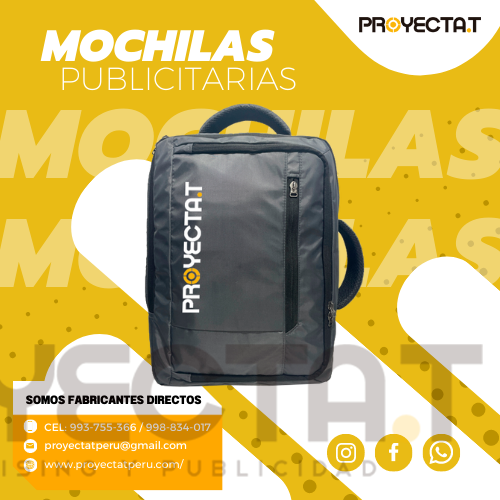 Proyectat Perú - MOCHILAS CORPORATIVAS DOBLE FUNCION