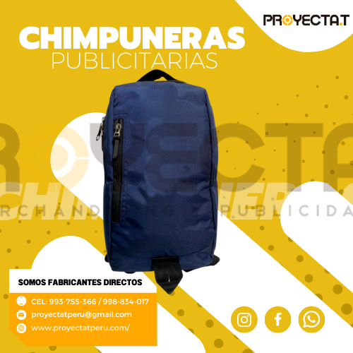 CHIMPUNERAS PUBLICITARIAS TIPO MOCHILA