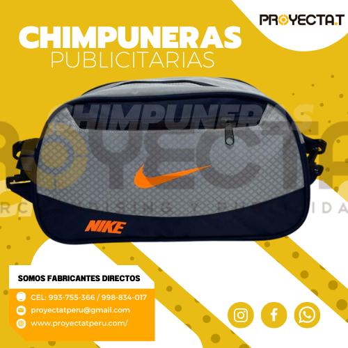 CHIMPUNERAS PUBLICITARIAS DOS COLORES CON CIERRE