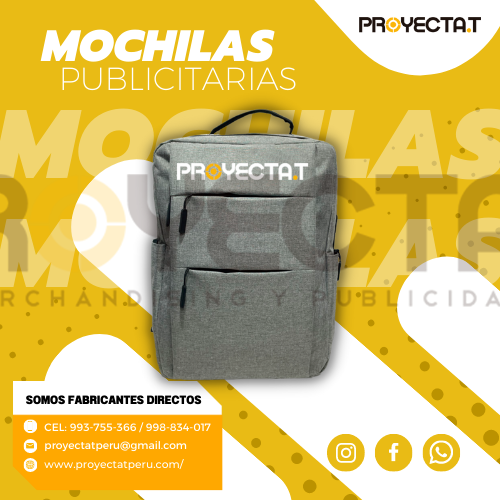 MOCHILAS CORPORATIVAS PLATA