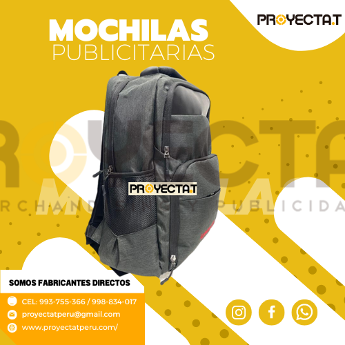MOCHILAS PARA EMPRESAS GRIS