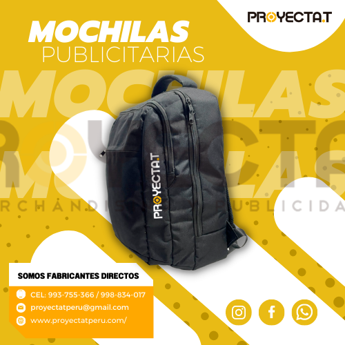 MOCHILAS MERCHANDISING NYLON