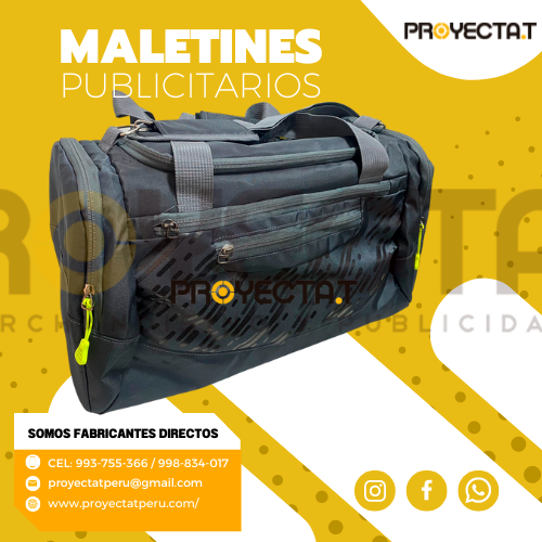 MALETINES DEPORTIVOS PUBLICITARIOS PLOMO