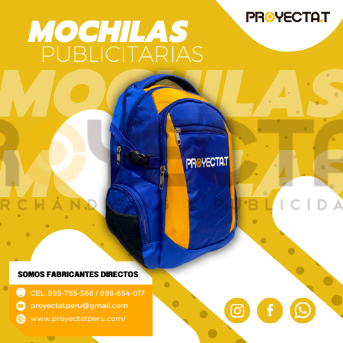 MOCHILAS PUBLICITARIAS AZULINO