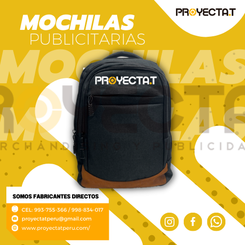 MOCHILAS PUBLICITARIAS CON PANA