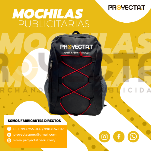 MOCHILAS PUBLICITARIAS PITA ROJA