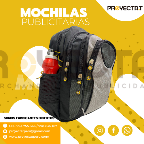 MOCHILAS EMPRESARIALES PLOMO